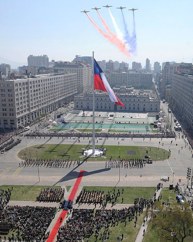 La gran Bandera Bicentenario Bandera Bicentenario ceremonia de 17 September 2010