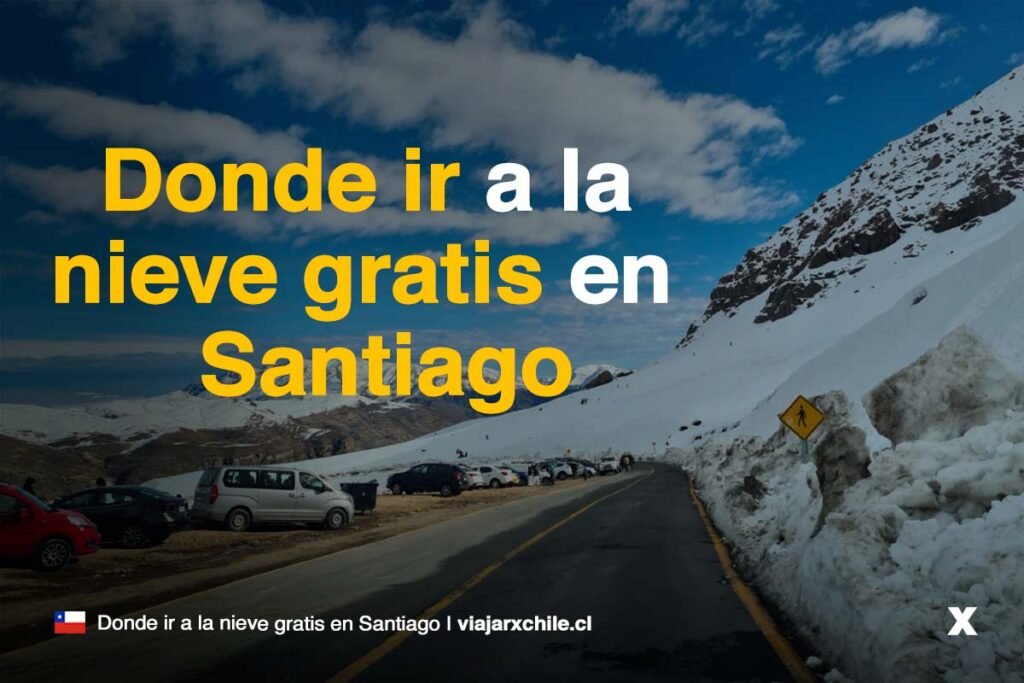 Dónde ir a la Nieve Gratis en Santiago