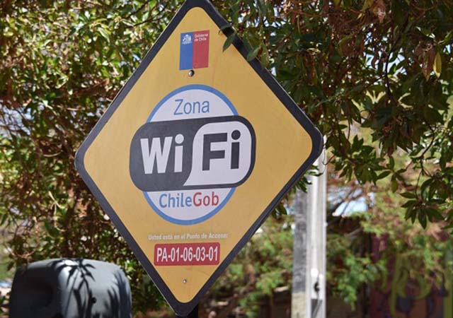 Zonas wifi gratis en Chile