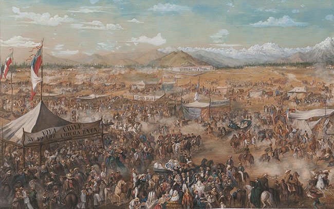 acuarela de Ernest Charton, realizada en 1845