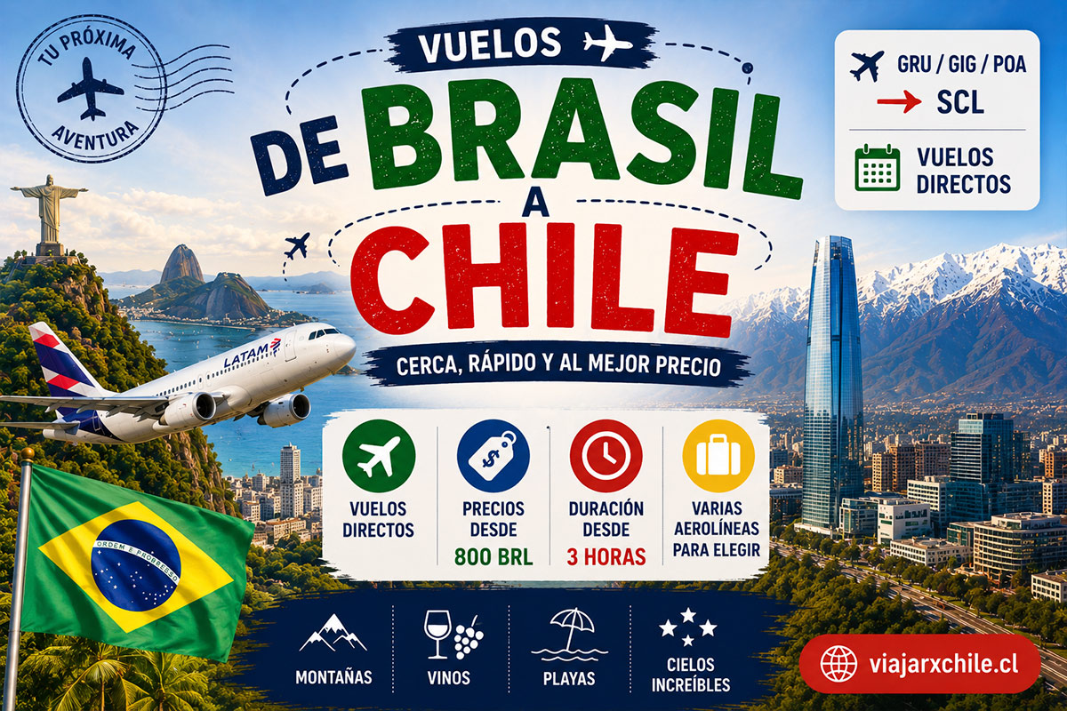 aerolineas que viajan a chile desde Brasil