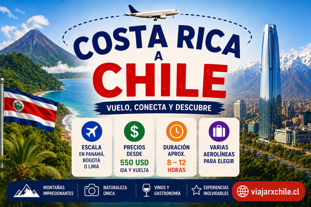 aerolineas que viajan a chile desde Costa Rica