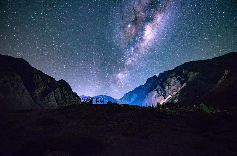Cajón del Maipo, Cielo Nocturno