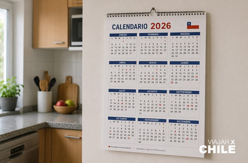 Calendario Feriados en Chile para 2026