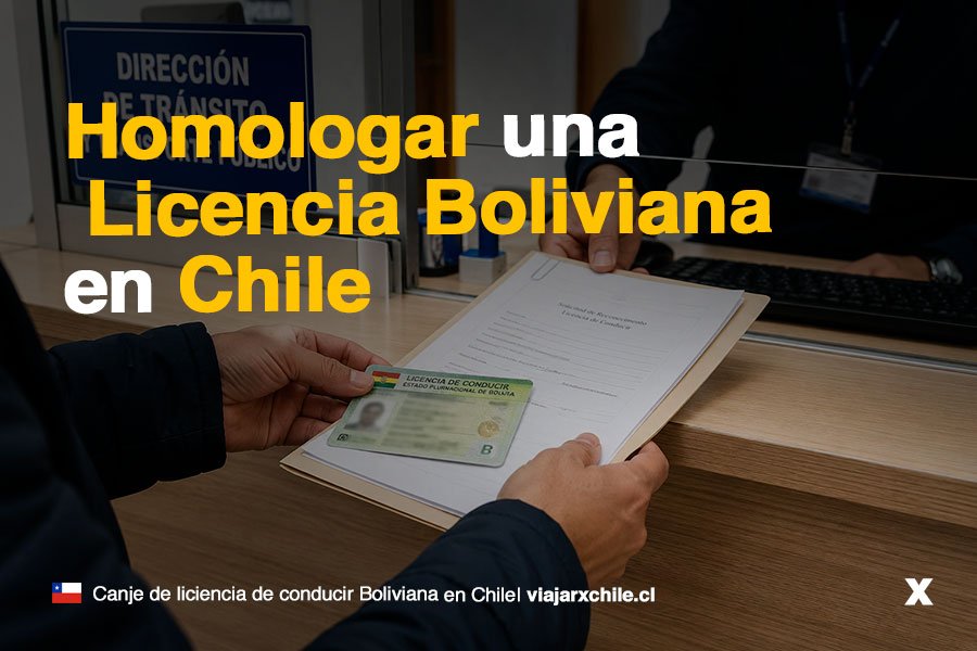 Canje de licencia Boliviana en Chile