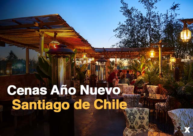 Cenas de Año Nuevo en Santiago de Chile