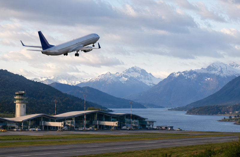 Lista de ciudades con aeropuerto en el sur de Chile