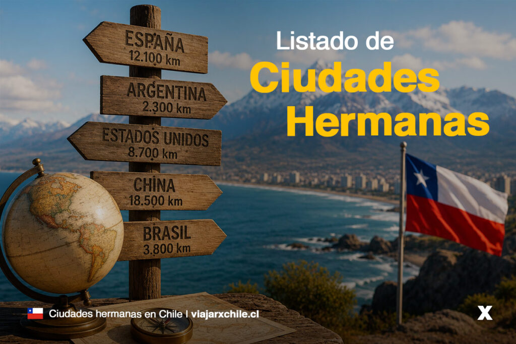 ciudades hermanas chile listado completo