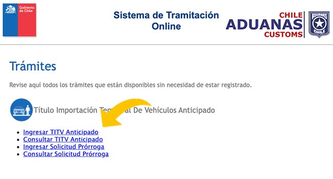 como solicitar el Titulo de Importación de VehÍculo