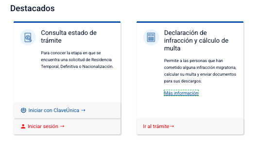 Completar declaracion infracion multa extranjería