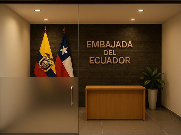embajada de ecuador en Chile