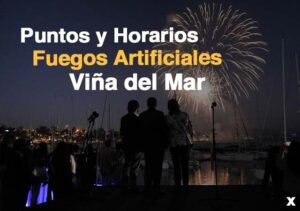 Dónde ver los fuegos artificiales de año nuevo en Viña del Mar