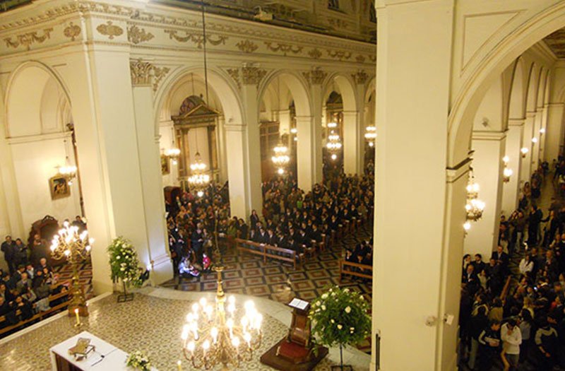 Interior de la Iglesia de San Ignacio de Loyola