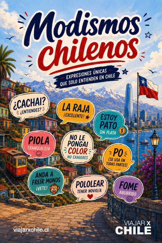 Modismos Chilenos y palabras chilenas
