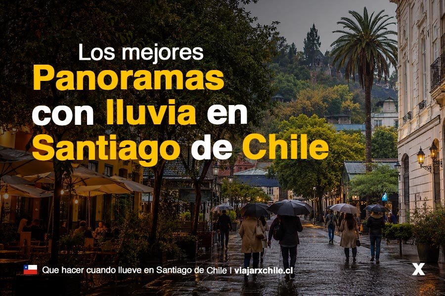 Panoramas con lluvia en Santiago de Chile