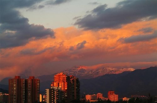 Atardecer Cordillera de Santiago de Chile - Foto: Judeh El Alam