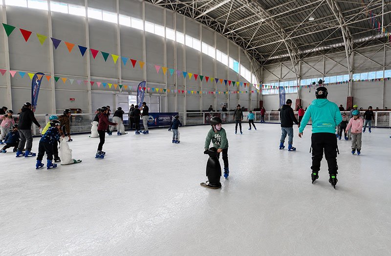 Pista de hielo en Calama
