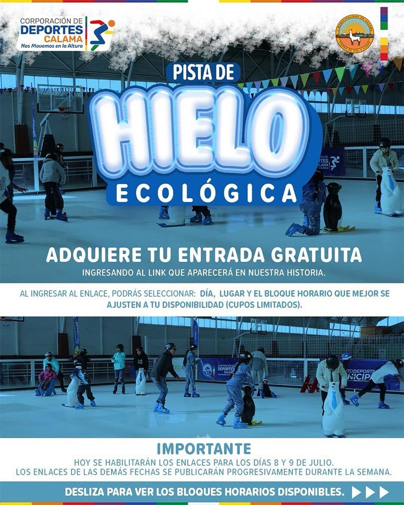 Pista de hielo ecologica Calama