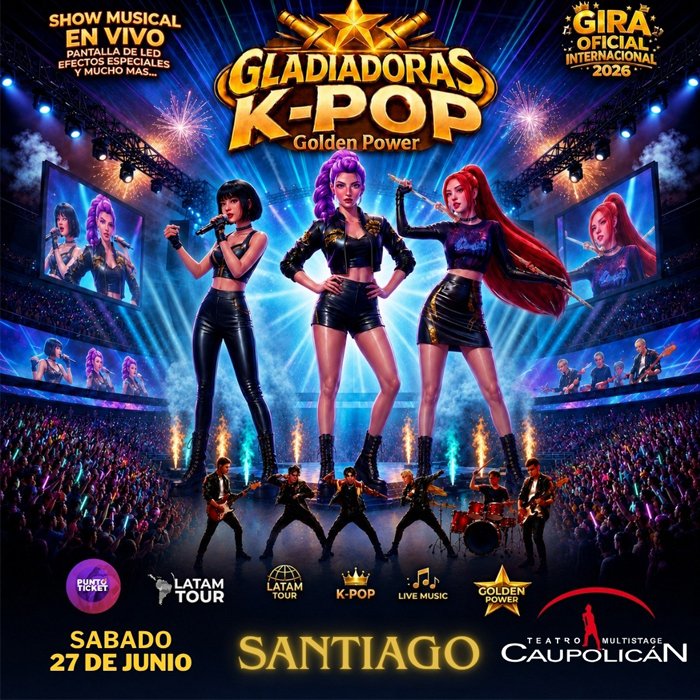 Gladiadoras K-Pop: un espectáculo único para las vacaciones de invierno 2026